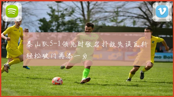 泰山队5-1领先时张岩扑救失误瓦科轻松破门再添一分